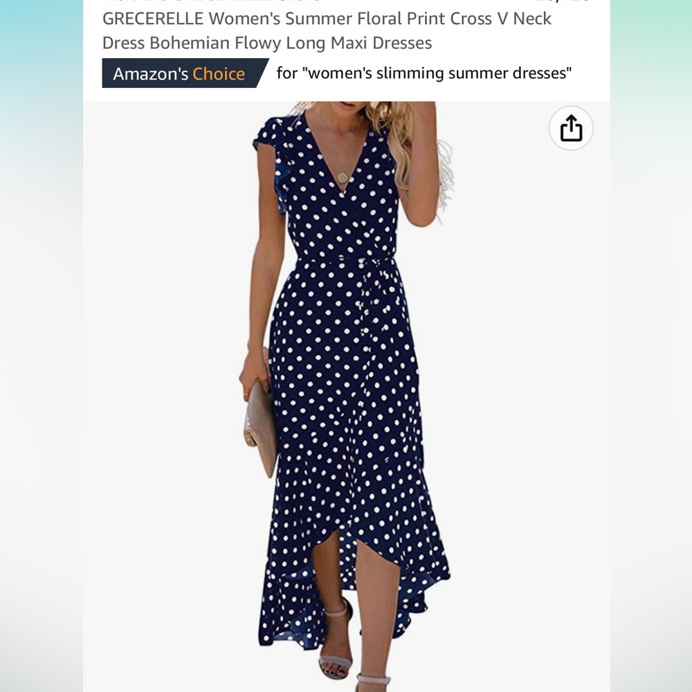 Women's Summer Floral Print Cross V Neck Dress Bohemian Flowy Long Maxi Dresses